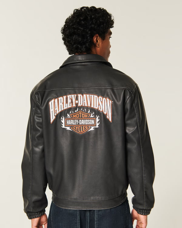Hollister - Faux Leather Harley-Davidson Graphic Jacket