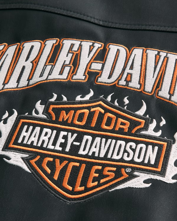 Hollister - Faux Leather Harley-Davidson Graphic Jacket