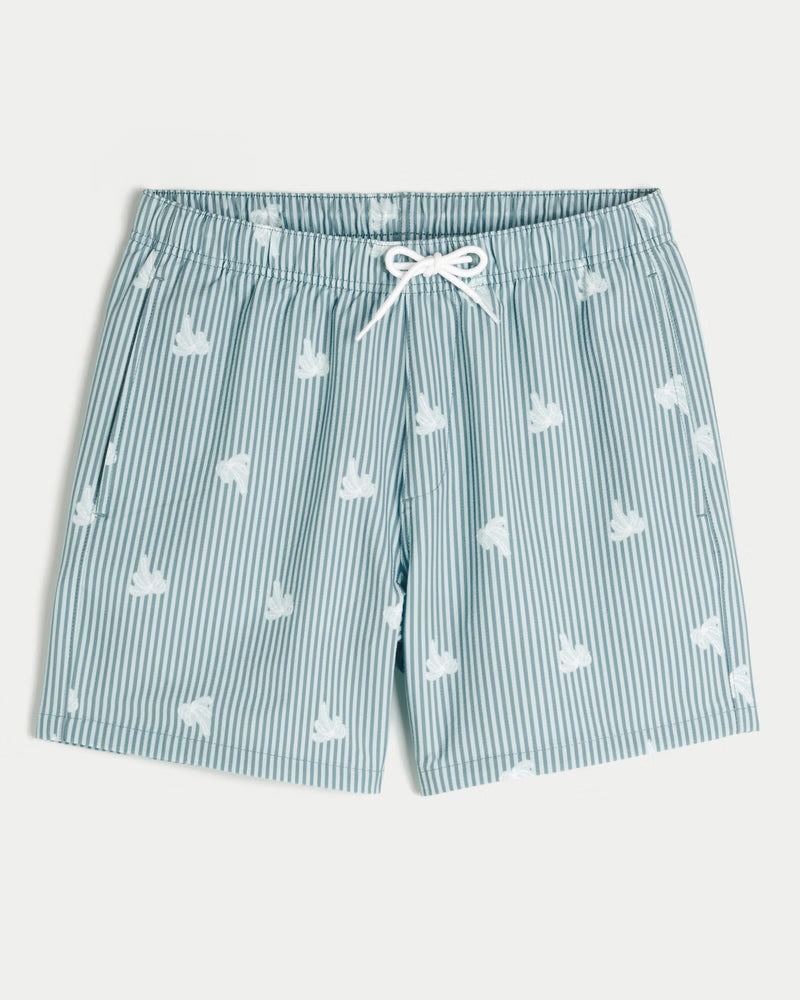 Hollister - Seersucker Vacation Swim Trunks