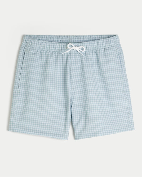Hollister - Seersucker Vacation Swim Trunks