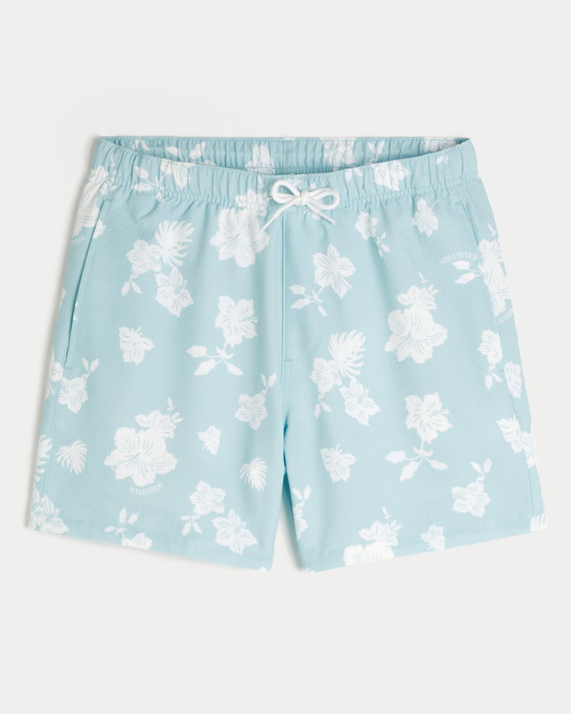 Hollister - Seersucker Vacation Swim Trunks
