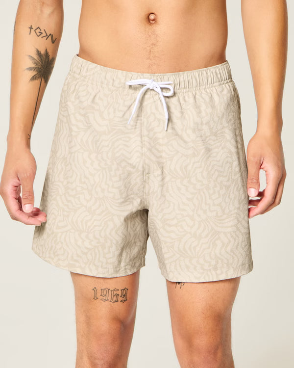 Hollister - Seersucker Vacation Swim Trunks