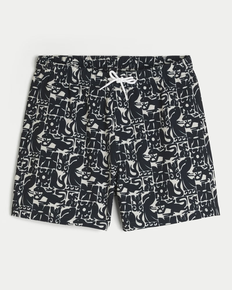 Hollister - Seersucker Vacation Swim Trunks