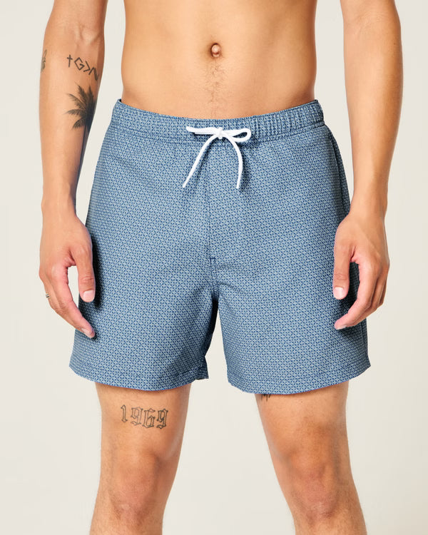 Hollister - Seersucker Vacation Swim Trunks