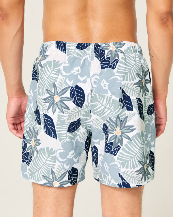 Hollister - Seersucker Vacation Swim Trunks