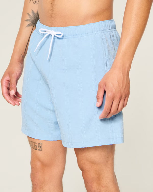 Hollister - Seersucker Vacation Swim Trunks