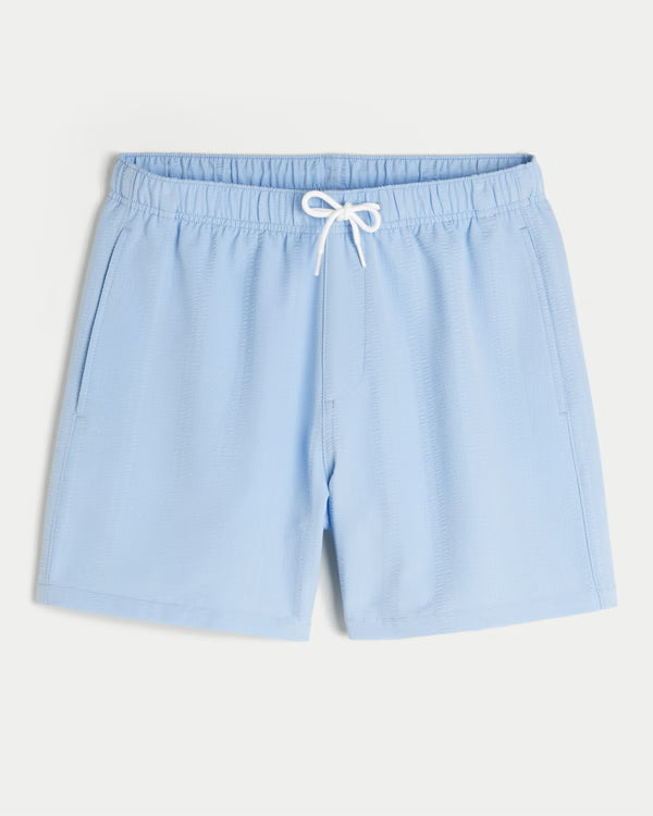 Hollister - Seersucker Vacation Swim Trunks