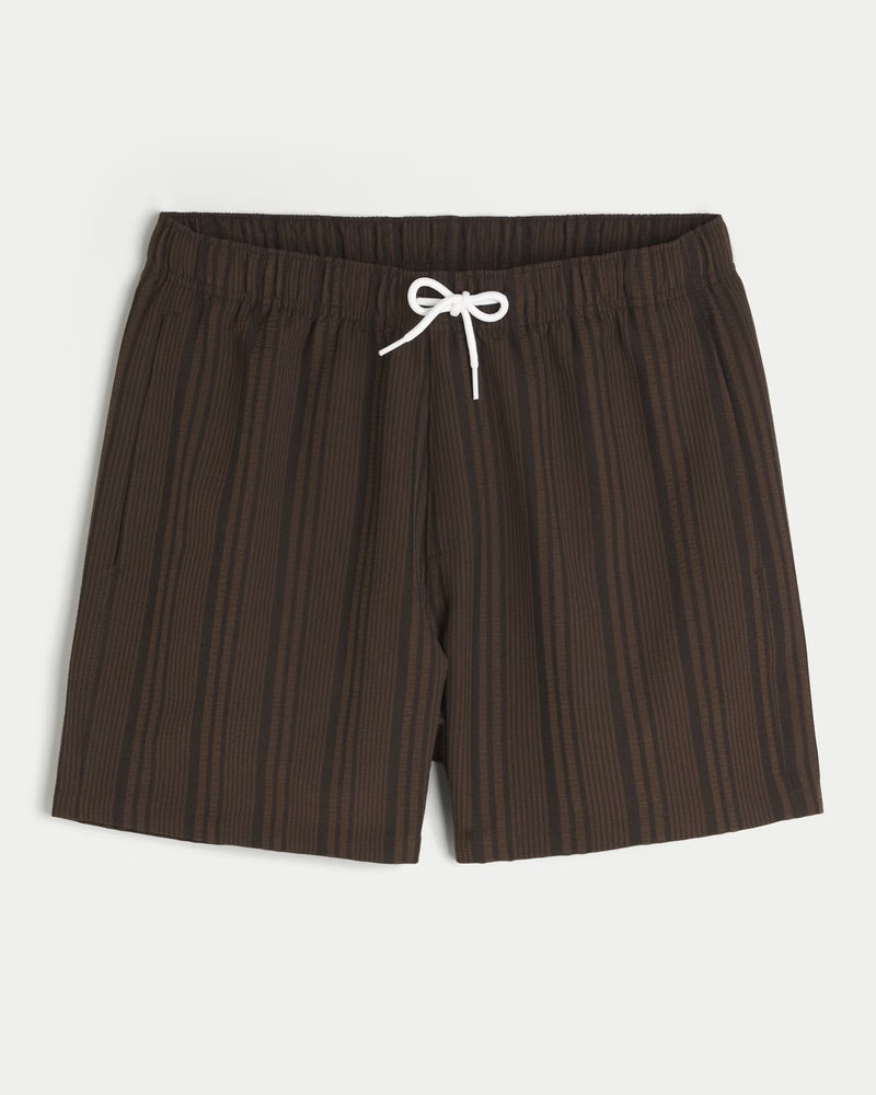 Hollister - Seersucker Vacation Swim Trunks
