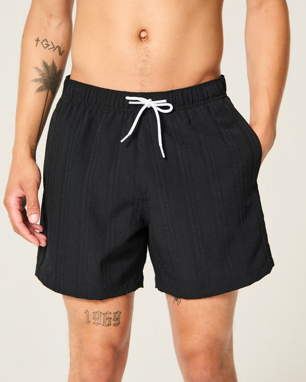 Hollister - Seersucker Vacation Swim Trunks