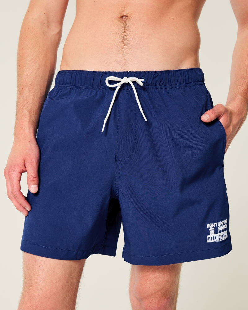 Mid-Thigh Volley Swim Trunks