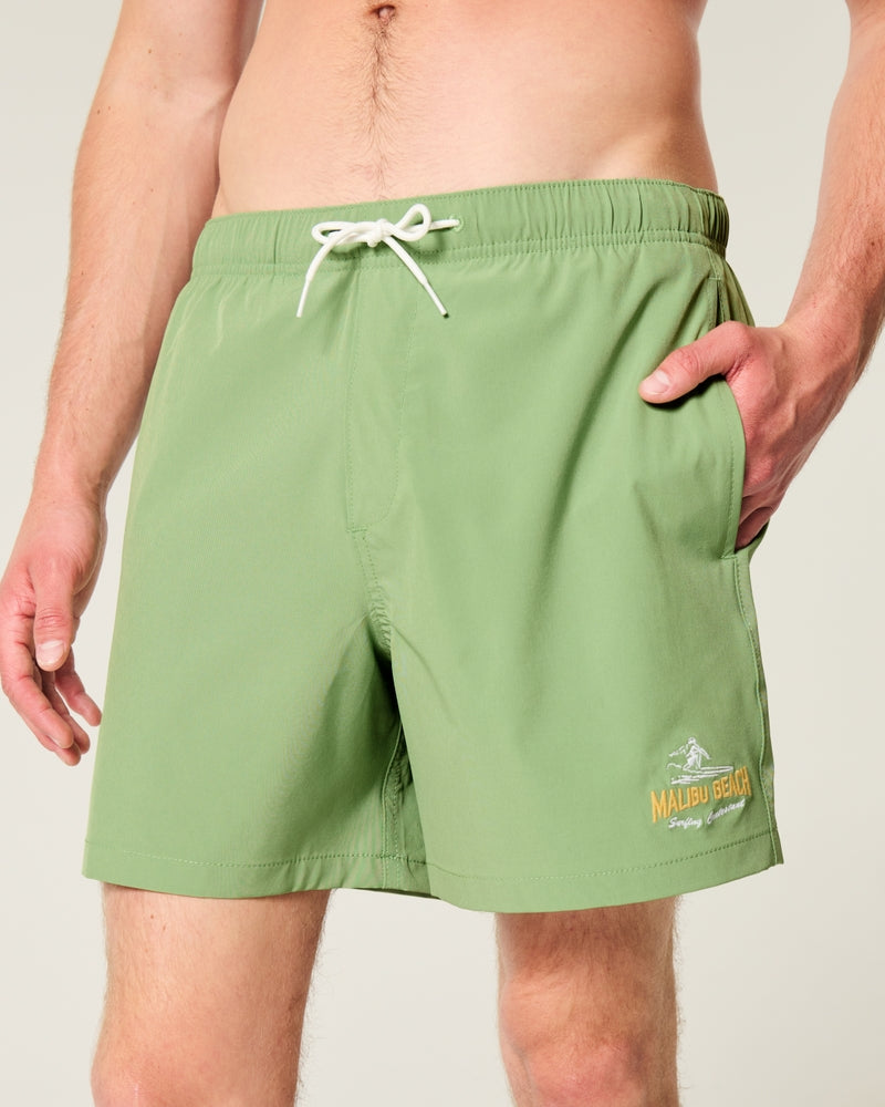 Mid-Thigh Volley Swim Trunks