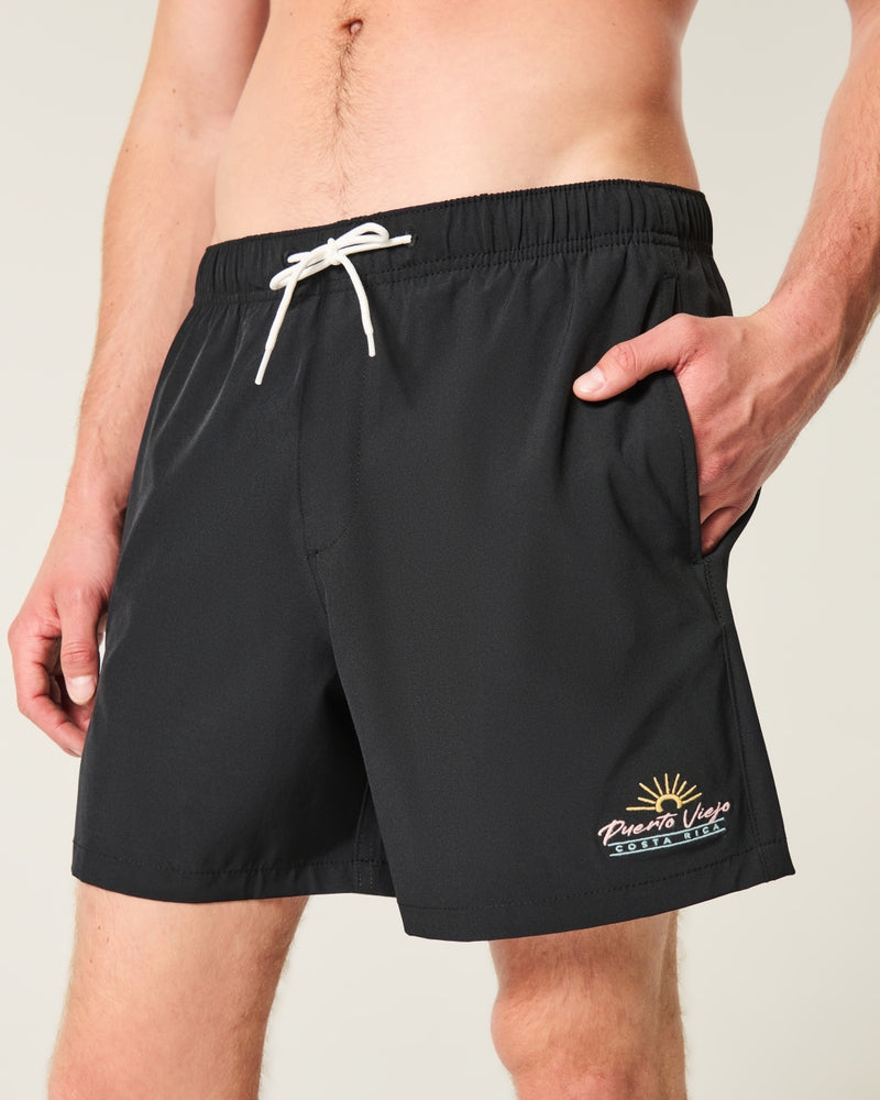 Mid-Thigh Volley Swim Trunks