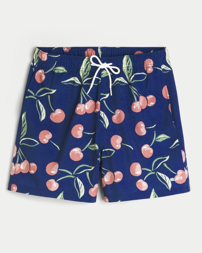 Hollister - Mid - Thigh Volley Swim Trunks IMMEDIATE - Brandatak Store