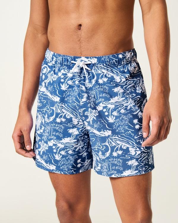 Hollister - Mid-Thigh Volley Swim Trunks