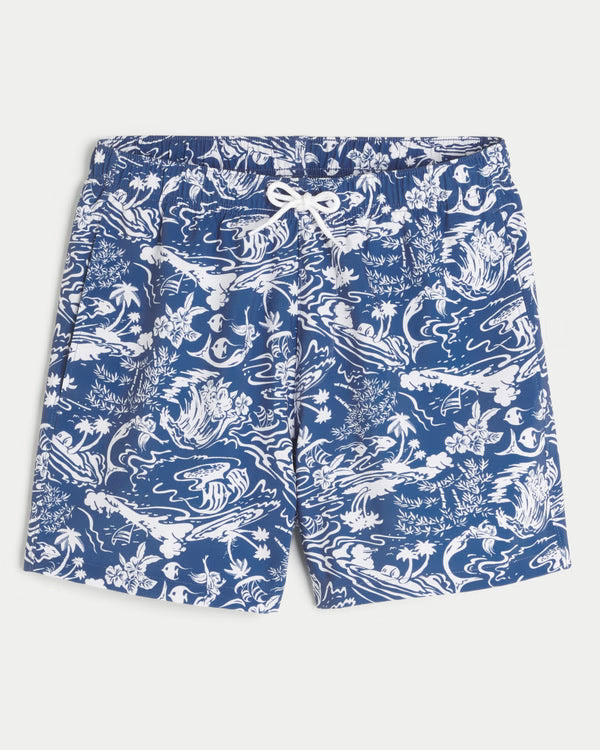 Hollister - Mid-Thigh Volley Swim Trunks