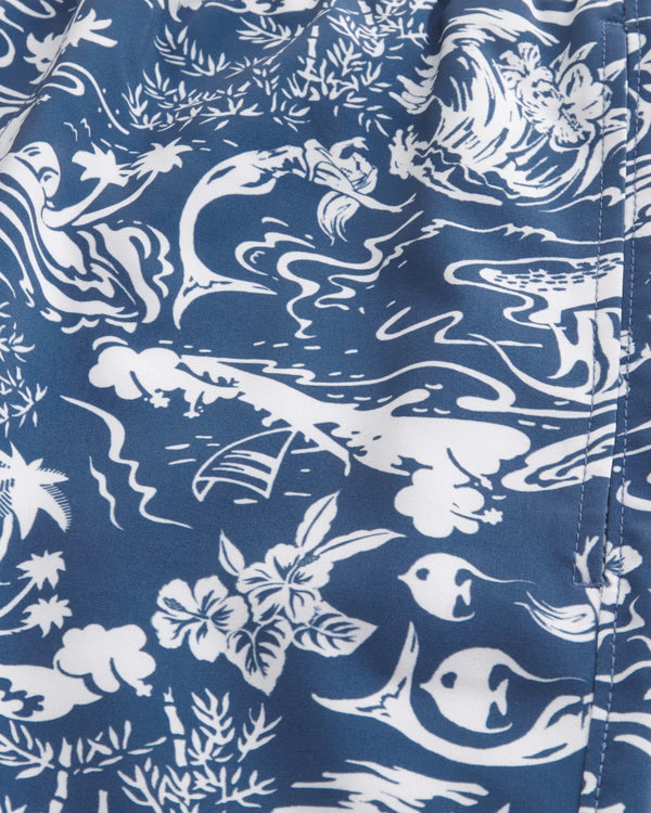 Hollister - Mid-Thigh Volley Swim Trunks