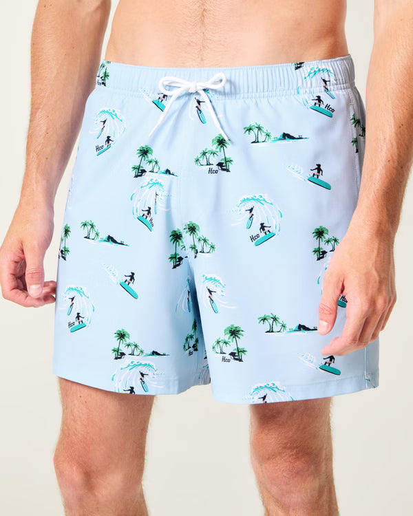 Hollister - Mid-Thigh Volley Swim Trunks