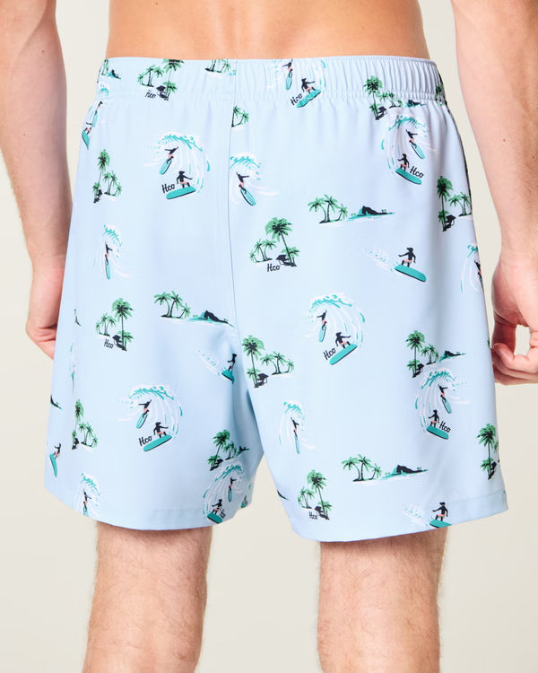 Hollister - Mid-Thigh Volley Swim Trunks