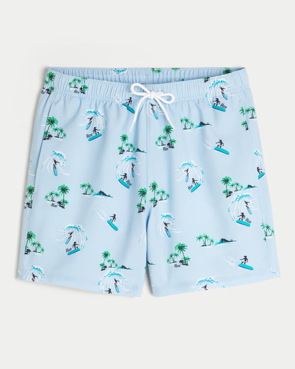 Hollister - Mid-Thigh Volley Swim Trunks