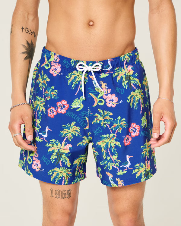Hollister - Mid-Thigh Volley Swim Trunks
