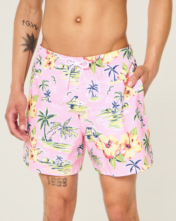 Hollister - Mid-Thigh Volley Swim Trunks