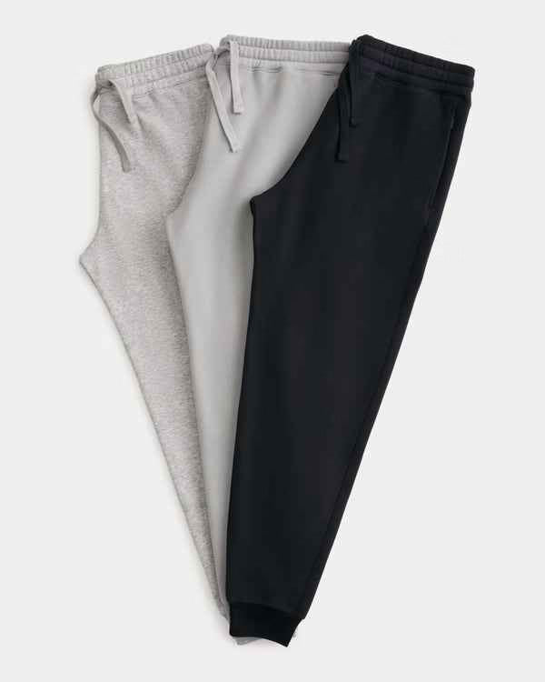 Hollister - Relaxed Cinch Fleece Jogger 3-Pack