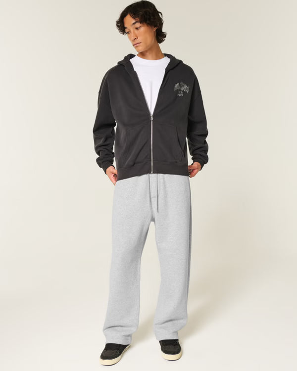 Hollister - Print Logo Graphic Baggy Sweatpants