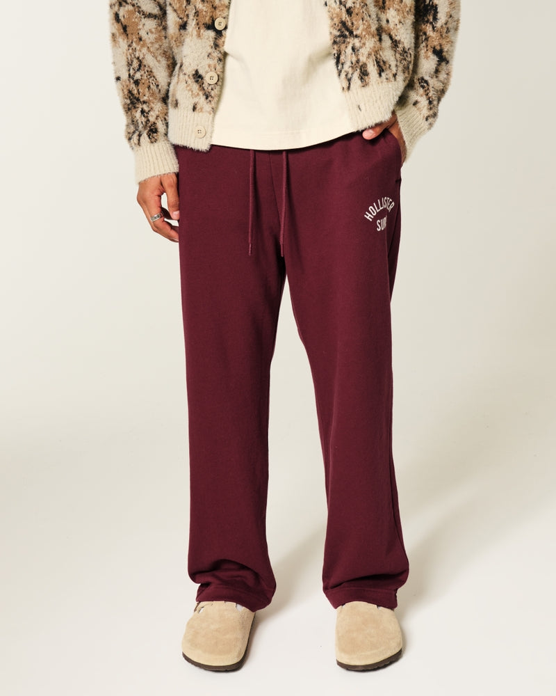 Hollister - Baggy Terry Logo Graphic Sweatpants