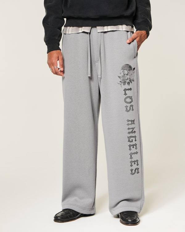 Hollister - Graphic Super Baggy Sweatpants