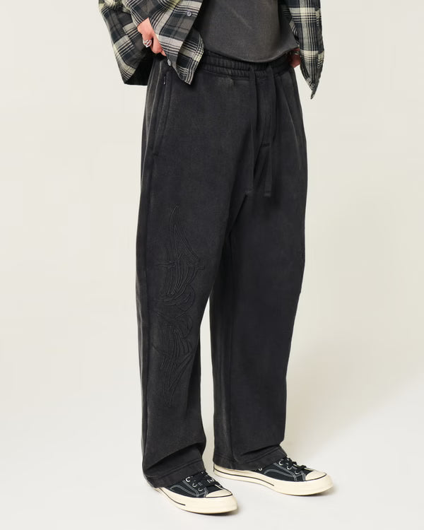 Hollister - Print Logo Graphic Baggy Sweatpants