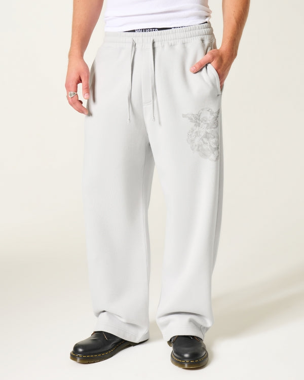 Hollister - Graphic Super Baggy Sweatpants
