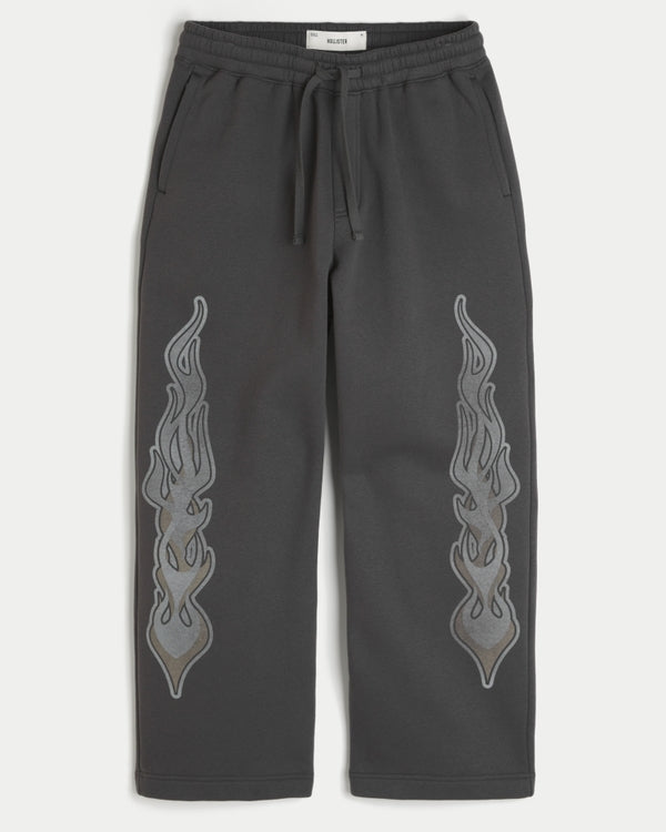Hollister - Graphic Super Baggy Sweatpants