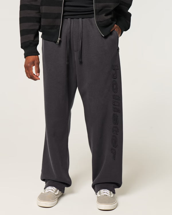 Hollister - Print Logo Graphic Baggy Sweatpants