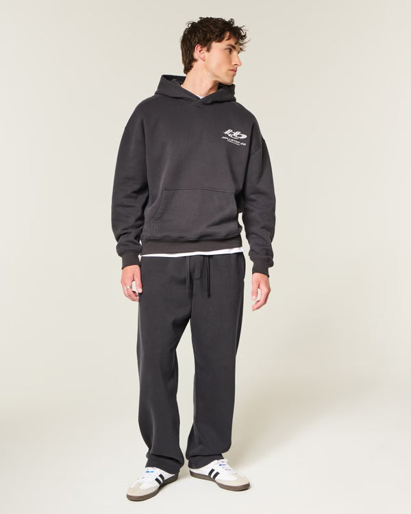 Hollister - Print Logo Graphic Baggy Sweatpants