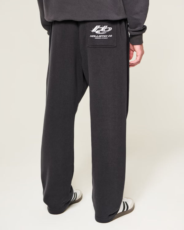 Hollister - Print Logo Graphic Baggy Sweatpants