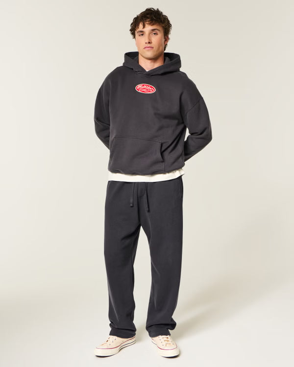 Hollister - Print Logo Graphic Baggy Sweatpants