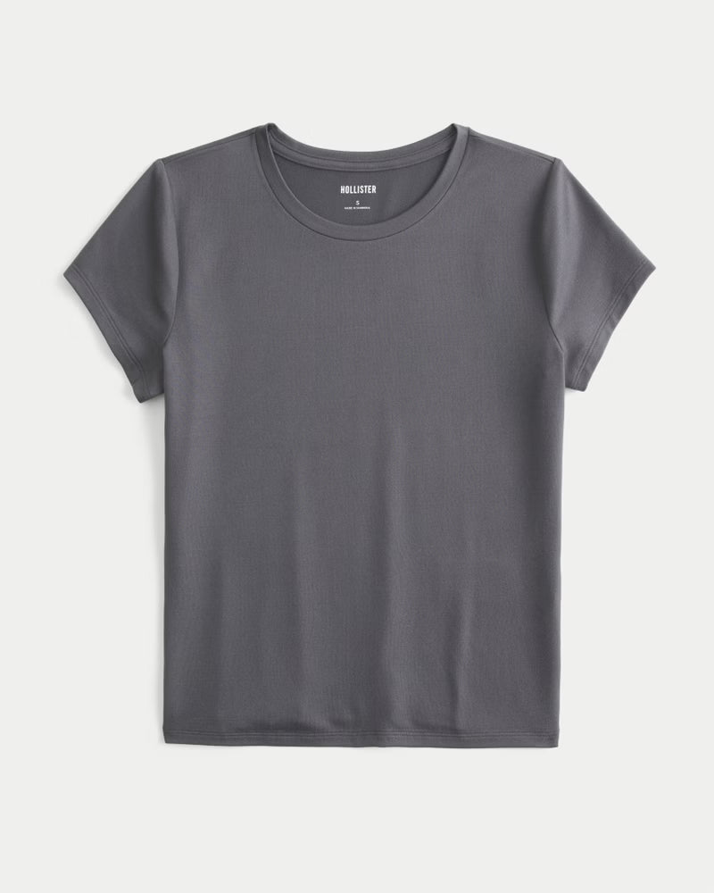 Hollister - Smooth Seamless Fabric Crew Baby Tee