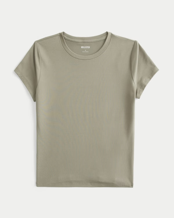 Hollister - Smooth Seamless Fabric Crew Baby Tee