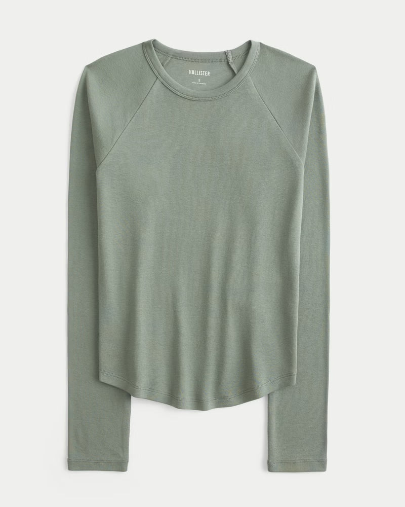 Hollister - Long-Sleeve Raglan Graphic Tee