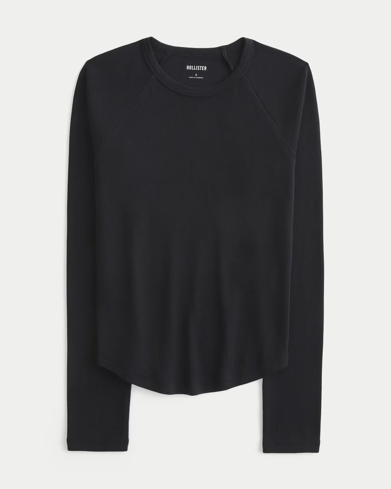 Hollister - Long-Sleeve Raglan Graphic Tee