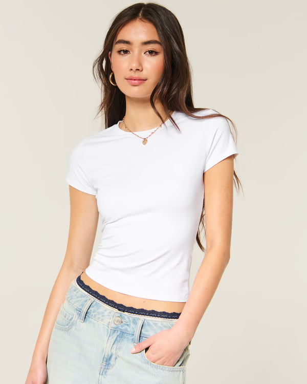 Hollister - Smooth Seamless Fabric Crew Baby Tee