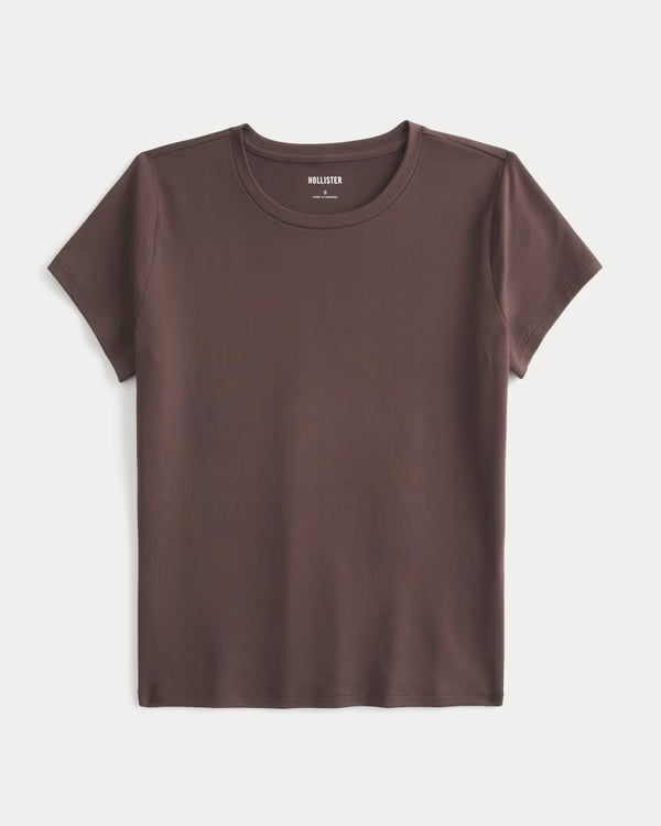 Hollister - Smooth Seamless Fabric Crew Baby Tee