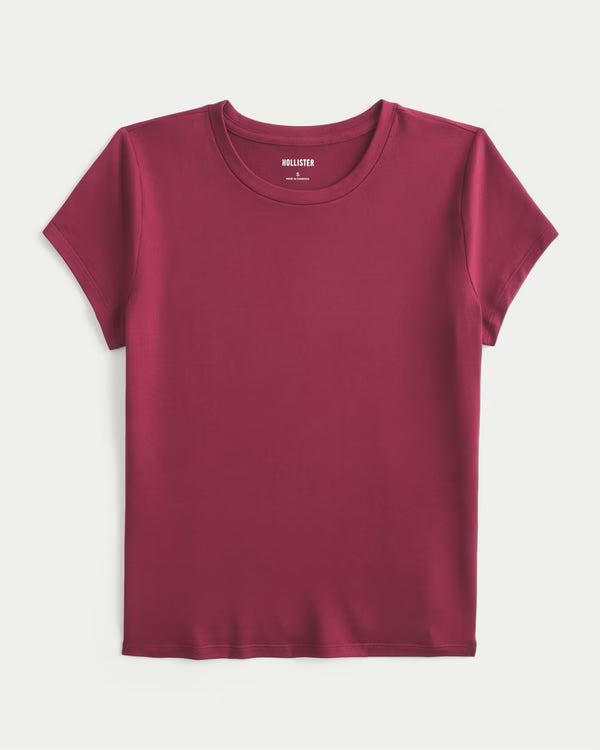 Hollister - Smooth Seamless Fabric Crew Baby Tee
