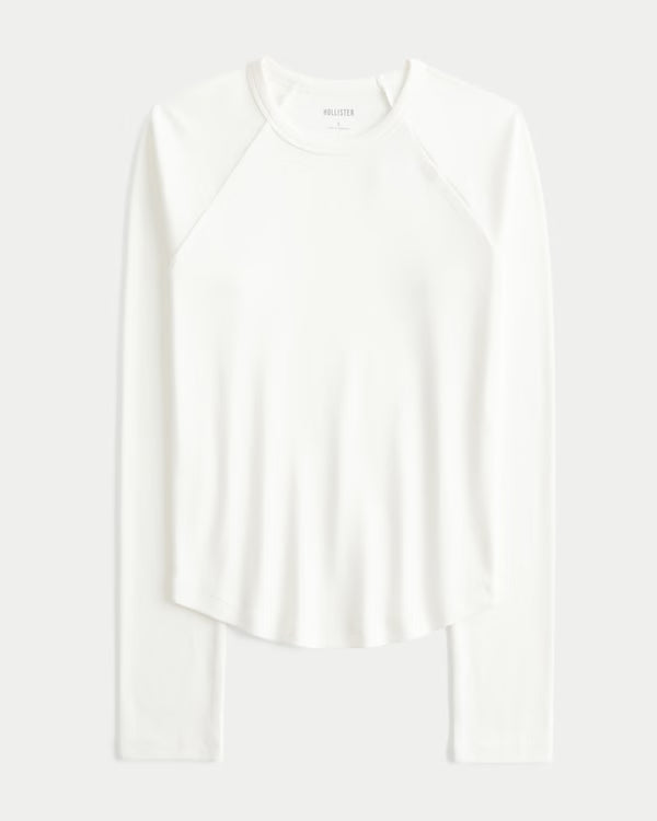 Hollister - Long-Sleeve Raglan Graphic Tee