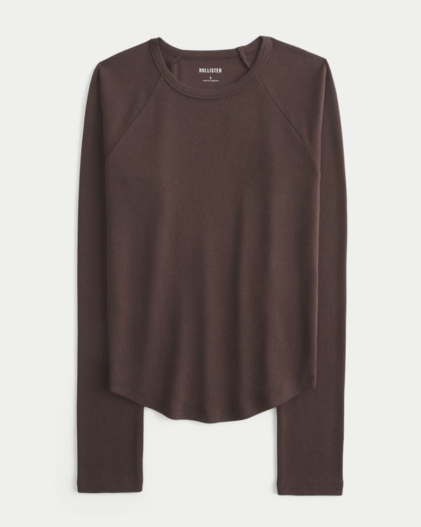 Hollister - Long-Sleeve Raglan Graphic Tee