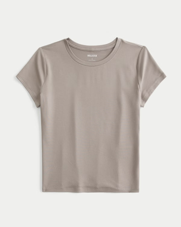 Hollister - Smooth Seamless Fabric Crew Baby Tee