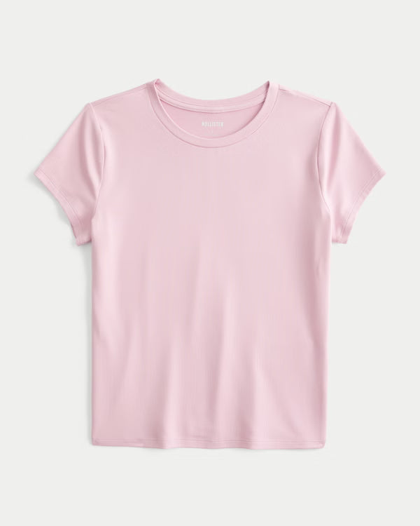 Hollister - Smooth Seamless Fabric Crew Baby Tee