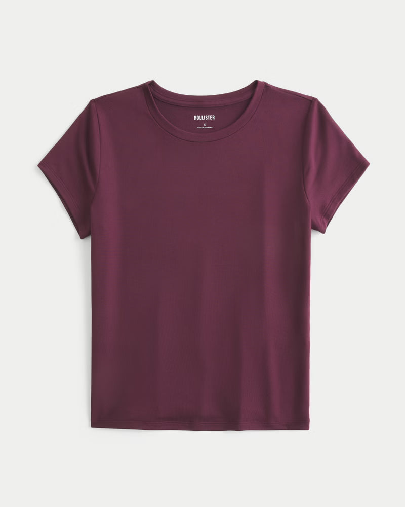 Hollister - Smooth Seamless Fabric Crew Baby Tee