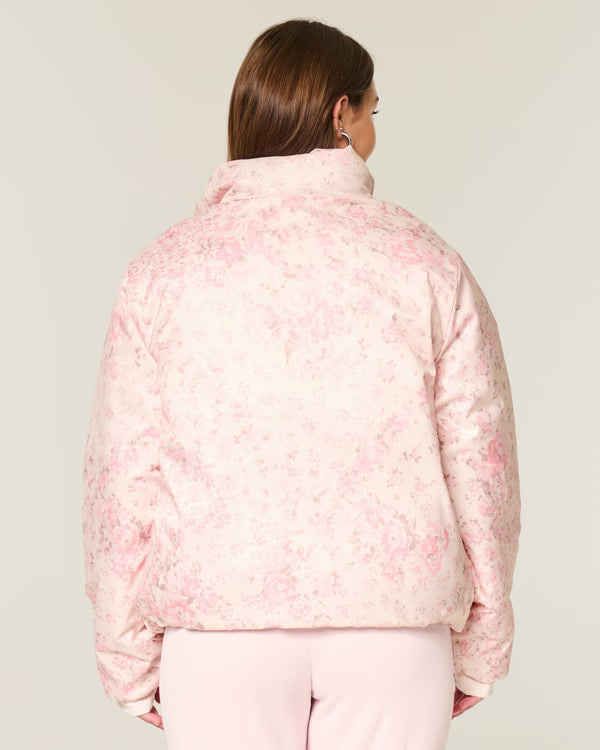 Hollister - Zip-Up Pattern Puffer Jacket