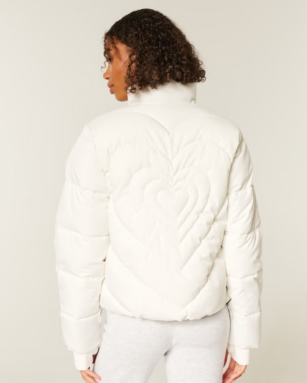 Hollister - Zip-Up Pattern Puffer Jacket